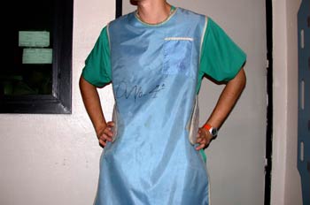 Mandil de plomo para protección radiográfica