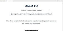 Used To vs Would
