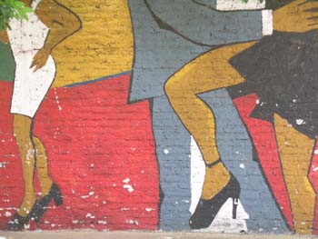 Mural tango, Buenos Aires, Argentina