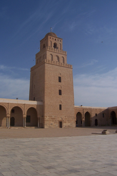Alminar de la gran mezquita, Kairouan, Túnez