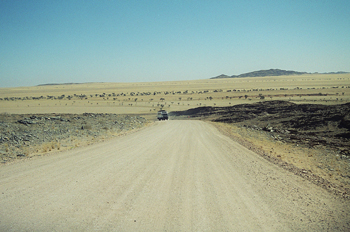 Pista de tierra, Namibia