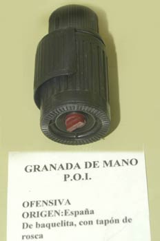 Granada de mano P.O.I., Museo del Aire de Madrid