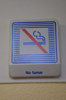 Cartel: No fumar