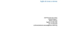 Proyecto de Inglés_Plan de Autonomía de Centros_CEIP Fernando de los Ríos_Las Rozas  