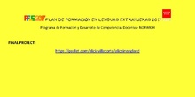 PLAN FORMACION LENGUAS- NORWICH-2017 COMPETENCIAS DOCENTES