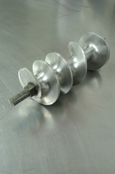 Sinfín de una picadora de carne