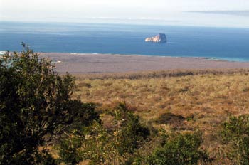 Panorámica desde el Mirador de La Soledad en la Isla San Cristób