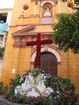 Cruz de Mayo en Plaza del Socorro, Córdoba, Andalucía