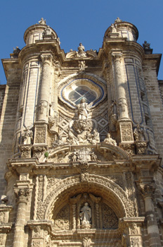 Fachada de la Catedral de Jerez de la Frontera, Cádiz, Andalucía