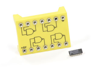 c.i. 7400.Puertas lógicas Nand.Esquema de conexion