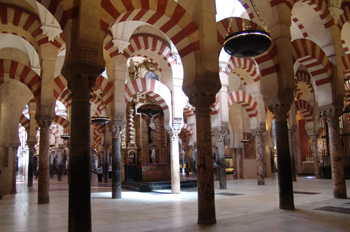 Columnas y arquerías de la Catedral de Córdoba, Andalucía