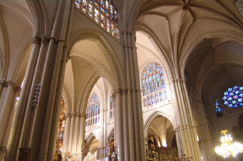 Pilares y bóvedas de la Catedral de Toledo, Castilla-La Mancha