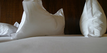 Almohadas de un hotel, Santiago de Compostela, La Coruña, Galici