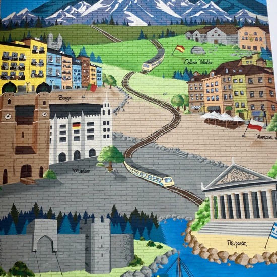 Fachada Mural proyecto Erasmus +