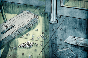 La pella: Barriendo pastillas