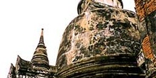 Detalle de templo en Ayutthaya, Tailandia