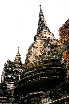 Detalle de templo en Ayutthaya, Tailandia