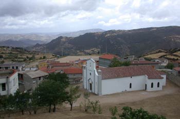 Iglesia de Orgosolo, Cerdeña, Italia