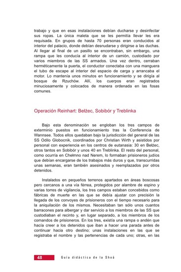 Página 48 de la Guía Didáctica de la Shoá