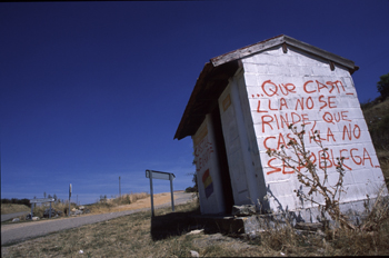 Parada de autobús, Castroserracín, Segovia, Castilla y León