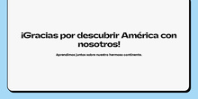¡Descubre América!