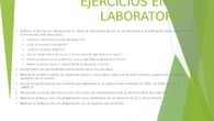 Ejercicios en el laboratorio