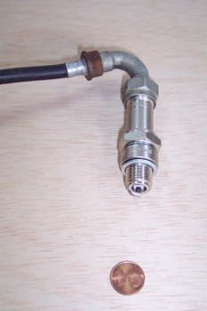 Bujía con conexión eléctrica roscada