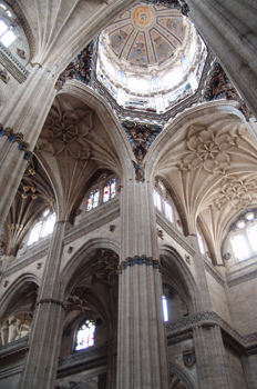 Bóvedas y cúpula, Catedral Nueva de Salamanca, Castilla y León