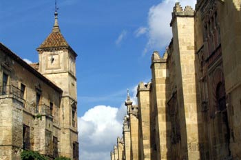 Palacio Episcopal y fachada occidental de la Mezquita, Córdoba,