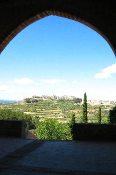 Vista del pueblo de Horta de Sant Joan desde el Convent de Sant