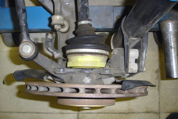 Disco de freno ventilado. Canales de ventilación