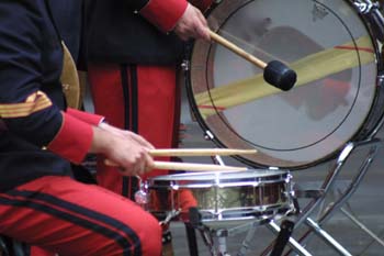Instrumentos de la banda de música de la Boda Real