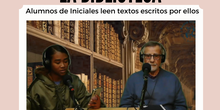 Alumnos de Iniciales leen textos escritos por ellos mismos