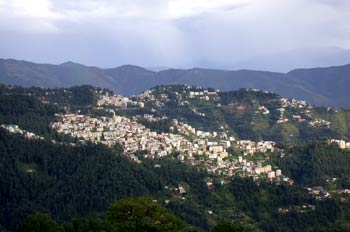 Shimla , capital veraniega del  Imperio Británico