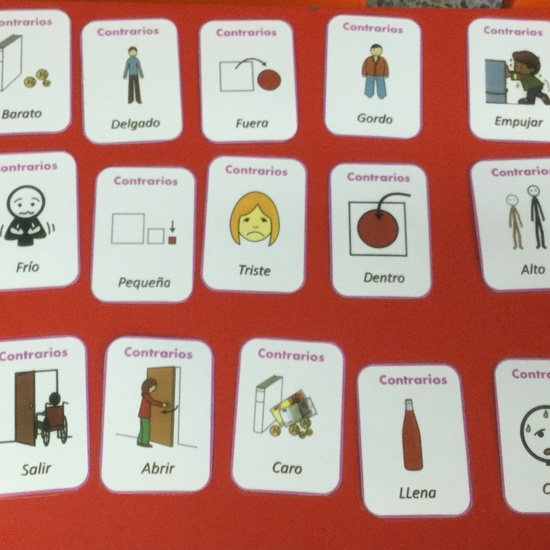 Oraciones con los contrarios