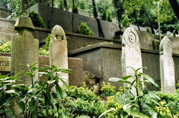Cementerio hacia Eyüp, Estambul, Turquía