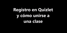 Registro en Quizlet y cómo unirse a una clase