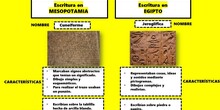 Diferencias escritura Egipto y Mesopotamia
