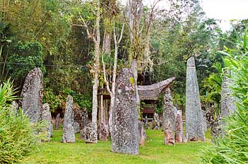 Zona religiosa animista, Sulawesi, Indonesia