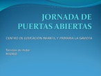 JORNADA DE PUERTAS ABIERTAS