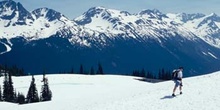 Montañero en Whistler, Columbia Británica (Canadá)