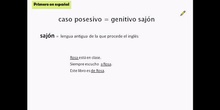 Posesivo 's (Genitivo sajón) 1
