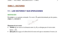 Primero de bachillerato ciencias naturales_tema 7 de vectores_ explicación teoría_parte 1