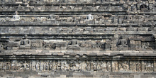 Vista de los distintos niveles, Templo Borobudur, Jogyakarta, In