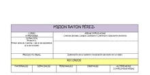 PROYECTO "MISIÓN RATÓN PÉREZ"