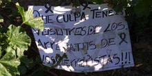 Pancarta de rechazo a los Atentados del 11-M