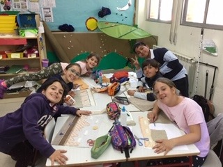 2019_03_20_4ºB_Taller de paisaje con telas_CEIP FDLR_Las Rozas 6