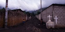 Calle en San Antonio Aguas Calientes, Guatemala