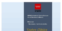 Repertorio de textos dramáticos XXVII Certamen Teatro Escolar Siglo de Oro