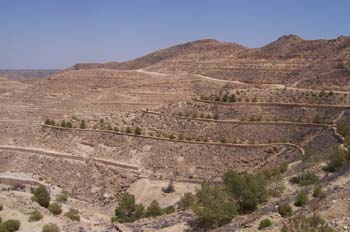 Paisaje desértico, Matmata, Túnez